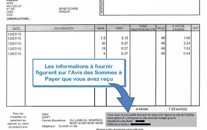 Avis somme a payer