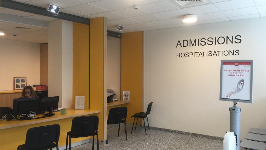 Nouvelles admissions d'hospitalisation